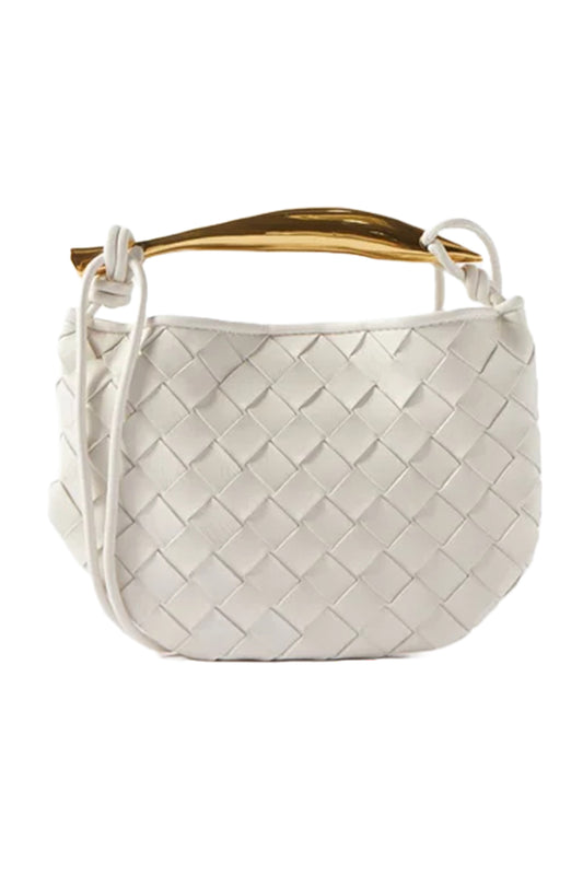 Sardine Mini Intrecciato-Leather Cross-Body Bag