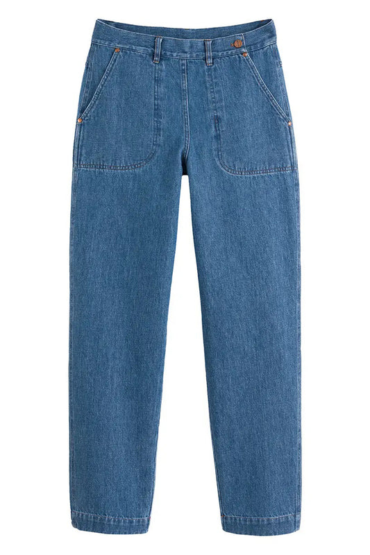 High-Waist Wide Leg Mom Jeans